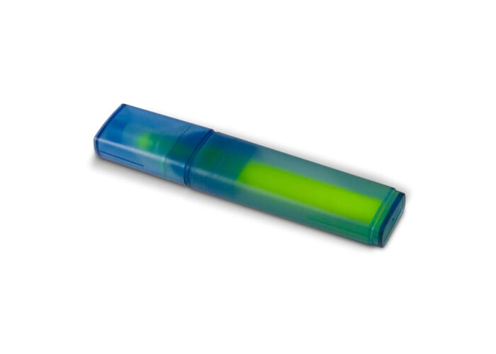 &nbsp;Surligneur personnalisable en R-PET Bleu / Jaune